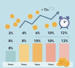 Leia mais sobre o artigo Regra dos 72: Como Saber em Quanto Tempo Seu Dinheiro Vai Dobrar