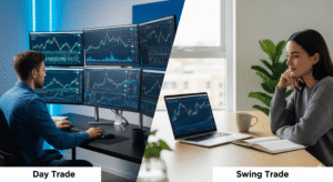 Leia mais sobre o artigo Day Trade vs Swing Trade: entenda as diferenças e descubra qual é a melhor estratégia para você
