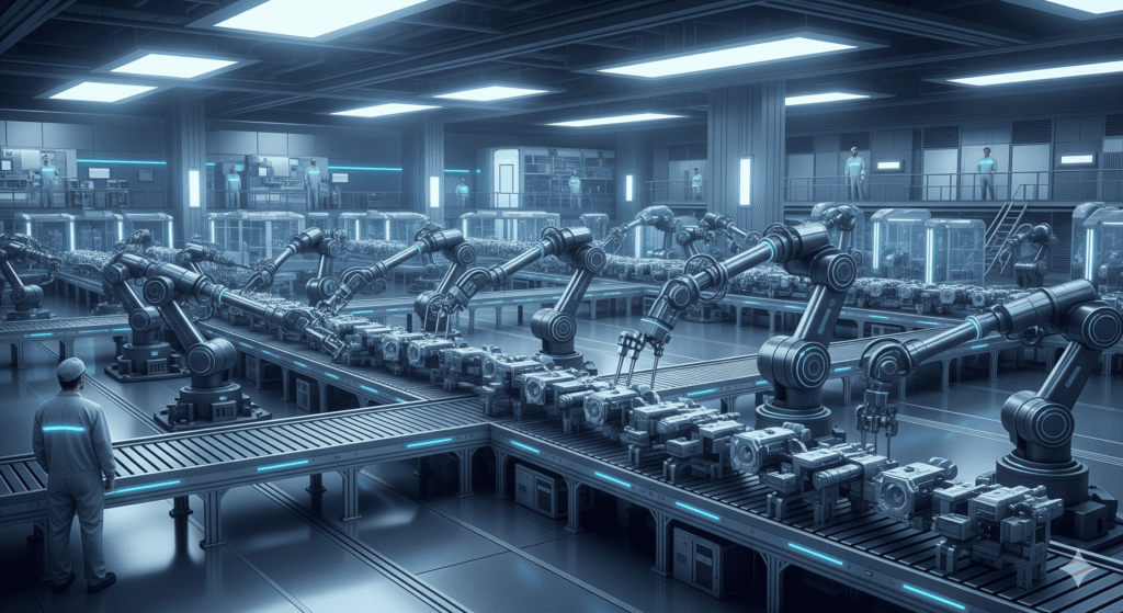 fabrica-automatizada-robos-substituindo-trabalhadores